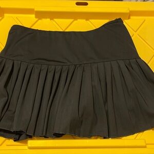 Elegant Black Pleated Skirt